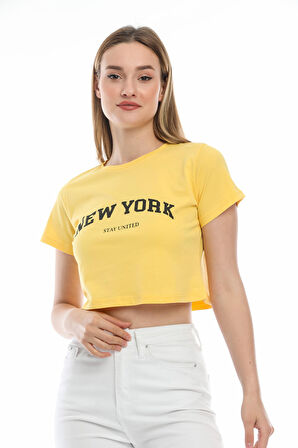 SPR21Y15 Newyork Baskılı T-Shirt