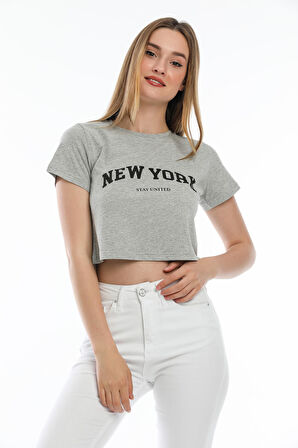 SPR21Y15 Newyork Baskılı T-Shirt