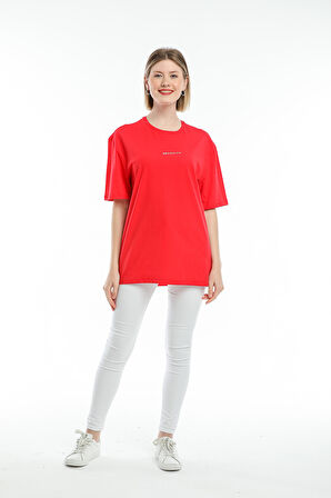 Süperlife Kadın Bisiklet Yaka Standart &Regular Fit  Brookyln Baskılı Tişort SPR21YK27