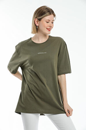 SPR21YK27 Oversize Brookyln Baskıl Tshırt