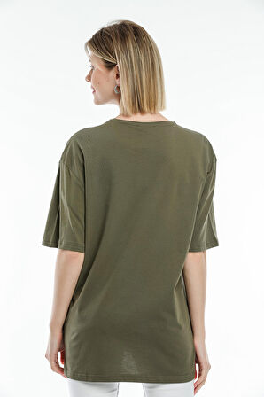 SPR21YK27 Oversize Brookyln Baskıl Tshırt