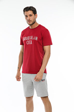 SPR21Y57 Nakışlı Brooklyn Şort