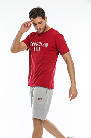 SPR21Y57 Nakışlı Brooklyn Şort