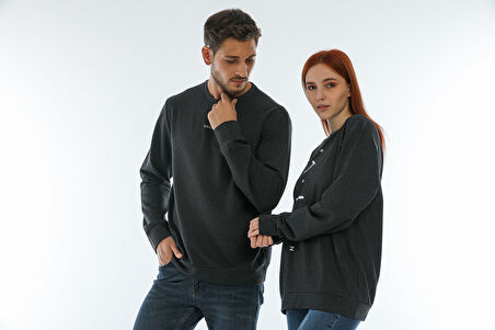 Süperlife Erkek Bisiklet Yaka Regular Fit Brooklyn Baskılı İnce Sweatshirt SPR22SW132