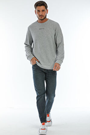 SPR22SW132 Bisiklet Yaka Brooklyn Baskılı