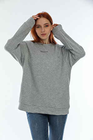 SPR22SWK030 Bisiklet Yaka Brooklyn Baskılı Sweat