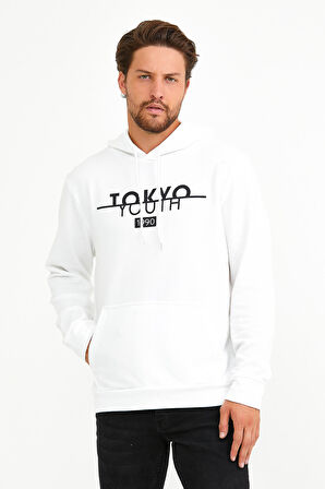 SPR22SW164 Kapşonlu Tokyo Baskılı Sweat