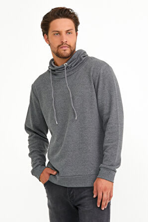 Süperlife Erkek Şal Yaka Regular Fit Brooklyn İnce Sweatshirt SPR22SW142