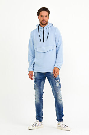 SPR22SW171 Yarım Ferm.Kargo Cepli Sweat