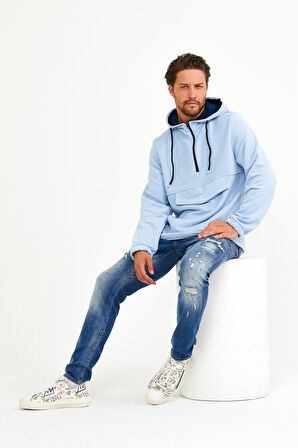 SPR22SW171 Yarım Ferm.Kargo Cepli Sweat