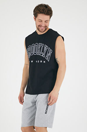 SPR22TS116 Bisiklet Yaka Brooklyn Baskılı Tshırt