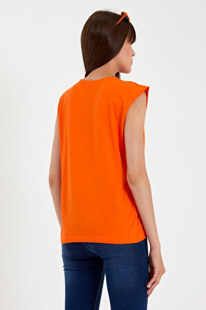 SPR22TSK129 Kadın Kolsuz  Tshırt