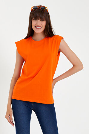 SPR22TSK129 Kadın Kolsuz  Tshırt