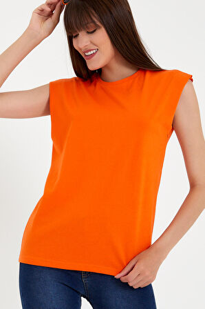 SPR22TSK129 Kadın Kolsuz  Tshırt