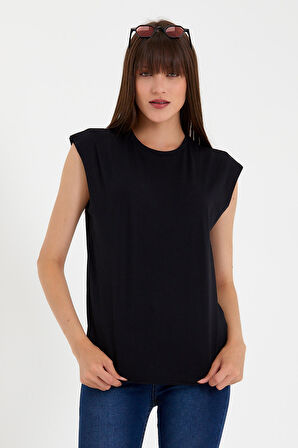 SPR22TSK129 Kadın Kolsuz  Tshırt