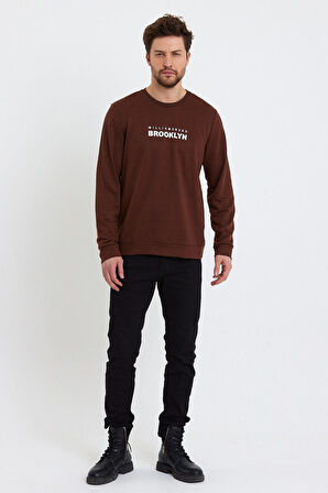 SPR23SW330 Bisiklet yaka Sweatshırt