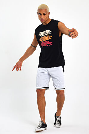 Süperlife Erkek Bisiklet Yaka Regular Fit Baskılı Tişort SPR23AT341