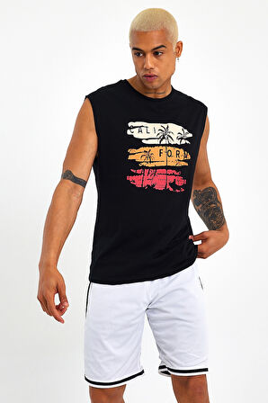 Süperlife Erkek Bisiklet Yaka Regular Fit Baskılı Tişort SPR23AT341