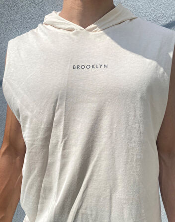 Süperlife Erkek Bisiklet Yaka Regular Fit Brooklyn Baskılı  Tişört SPR22TS122