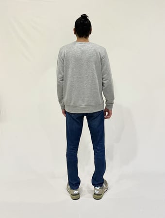 Erkek Bisiklet Yaka Rahat Kalıp 3 iplik Kalın W.Brooklyn Baskılı  Sweatshirt SPR24SW31