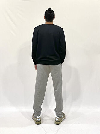 Erkek Bisiklet Yaka Rahat Kalıp 3 iplik Kalın Tokyo Baskılı  Sweatshirt SPR24SW30