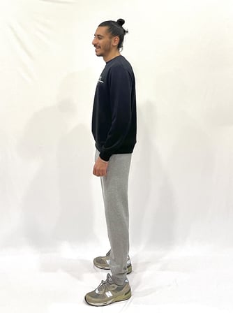 Erkek Bisiklet Yaka Rahat Kalıp 3 iplik Kalın Tokyo Baskılı  Sweatshirt SPR24SW30