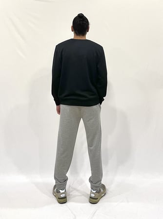 Erkek Bisiklet Yaka Rahat Kalıp 3 iplik Kalın Tokyo Baskılı  Sweatshirt SPR24SW30