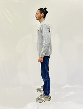 Erkek Bisiklet Yaka Rahat Kalıp 3 iplik Kalın Tokyo Baskılı  Sweatshirt SPR24SW30