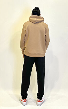 Süperlife Erkek Kapşonlu Rahat Kalıp İçi Polarlı 3 iplik  Kalın Air Nakışlı Swetashırt spr24sw07