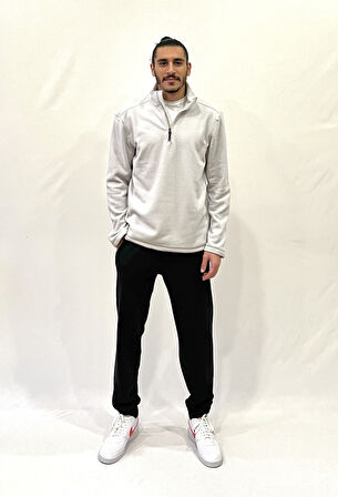 Süperlife Erkek Rahat Kalıp Softech Polar Yarım Fermuarlı Sweatshırt spr24pw20