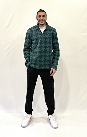 Süperlife Erkek Rahat Kalıp Softech Polar Yarım Fermuarlı Sweatshırt spr24pw20