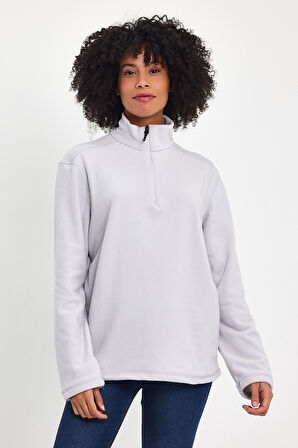 Süperlife Kadın  Rahat Kalıp Softech Polar Yarım Fermuarlı Sweatshırt spr24pwk20
