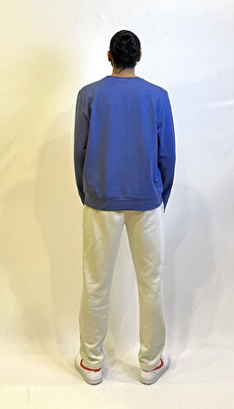 Süperlife Erkek Bisiklet Yaka Regular Fit Brooklyn Baskılı İnce Sweatshirt SPR22SW132