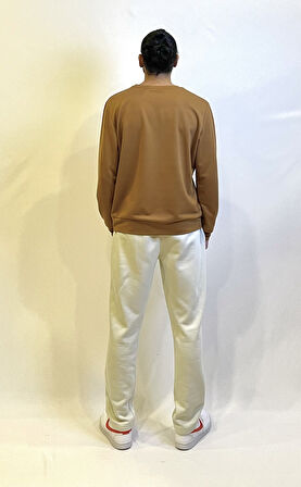 Süperlife Erkek Bisiklet Yaka Regular Fit Brooklyn Baskılı İnce Sweatshirt SPR22SW132