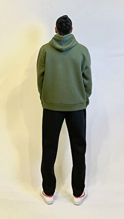  Kapşonlu Rahat Kalıp İçi Polarlı 3 iplik Tokyo Baskılı SweatShırt spr24sw12