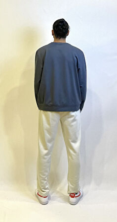 Süperlife Erkek Bisiklet Yaka Regular Fit Brooklyn Baskılı İnce Sweatshirt SPR23SW330