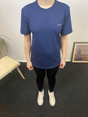 Kadın Bisiklet Yaka Brooklyn Baskılı Tişort  SPR24TSK266