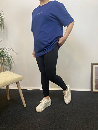 Süperlife Kadın Bisiklet Yaka Standart &Regular Fit  Brookyln Baskılı Tişort SPR21YK27