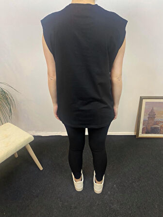 Kadın Bisiklet Yaka Regular Fit Tokyo Baskılı Tişort SPR24ATK345