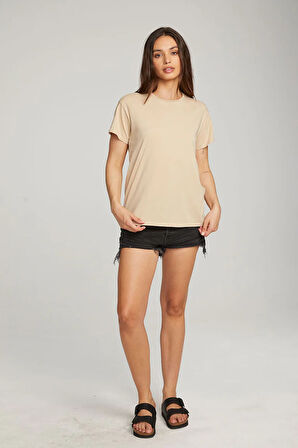 Süperlife Kadın Bisiklet Yaka Standart &Regular Fit Tişort spr21yk30