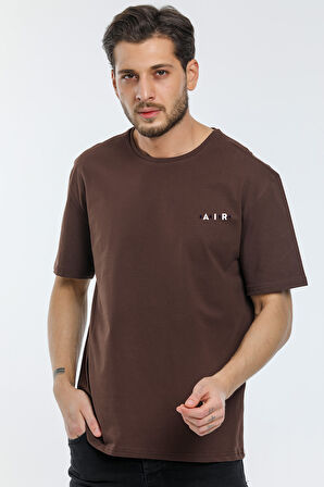 Süperlife Erkek Bisiklet Yaka Slim Fit Baskılı Tişort SPR21Y23