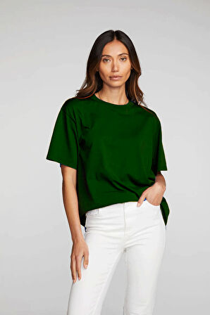 Süperlife Kadın Bisiklet Yaka Standart &Regular Fit Tişort spr21yk30