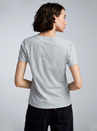 Kadın V Yaka Tshirt SPR24TSK45