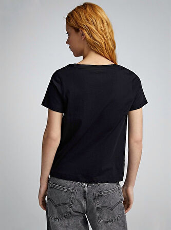 Kadın Bisiklet Yaka Tshirt SPR24TSK46