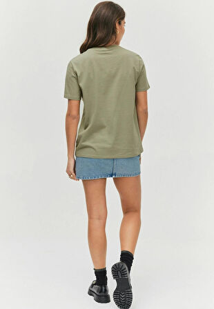 Kadın Bisiklet Yaka Tshirt SPR24TSK46