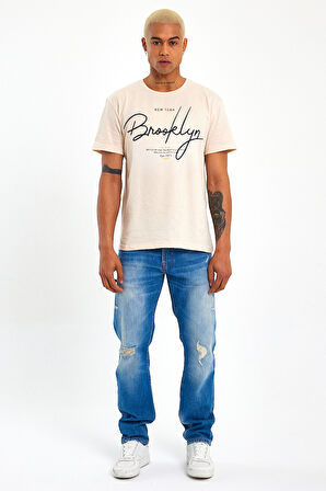 Süperlife Erkek Bisiklet Yaka Standart &Regular Fit Tişort SPR22TS110