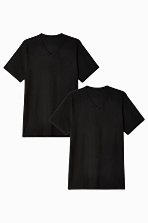 Kadın V Yaka Tshirt SPR24TSK40-2