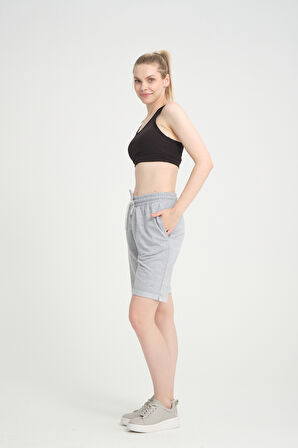 Kadın Regular Fit Duble Paça Şort SPR24SRK51