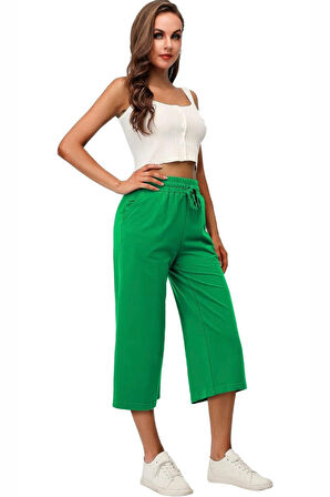 Kadın Bol Kapri Şort SPR24KS63