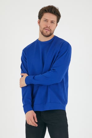 Süperlife Erkek Bisiklet Yaka Regular Fit İnce Sweatshirt SPR 20K30